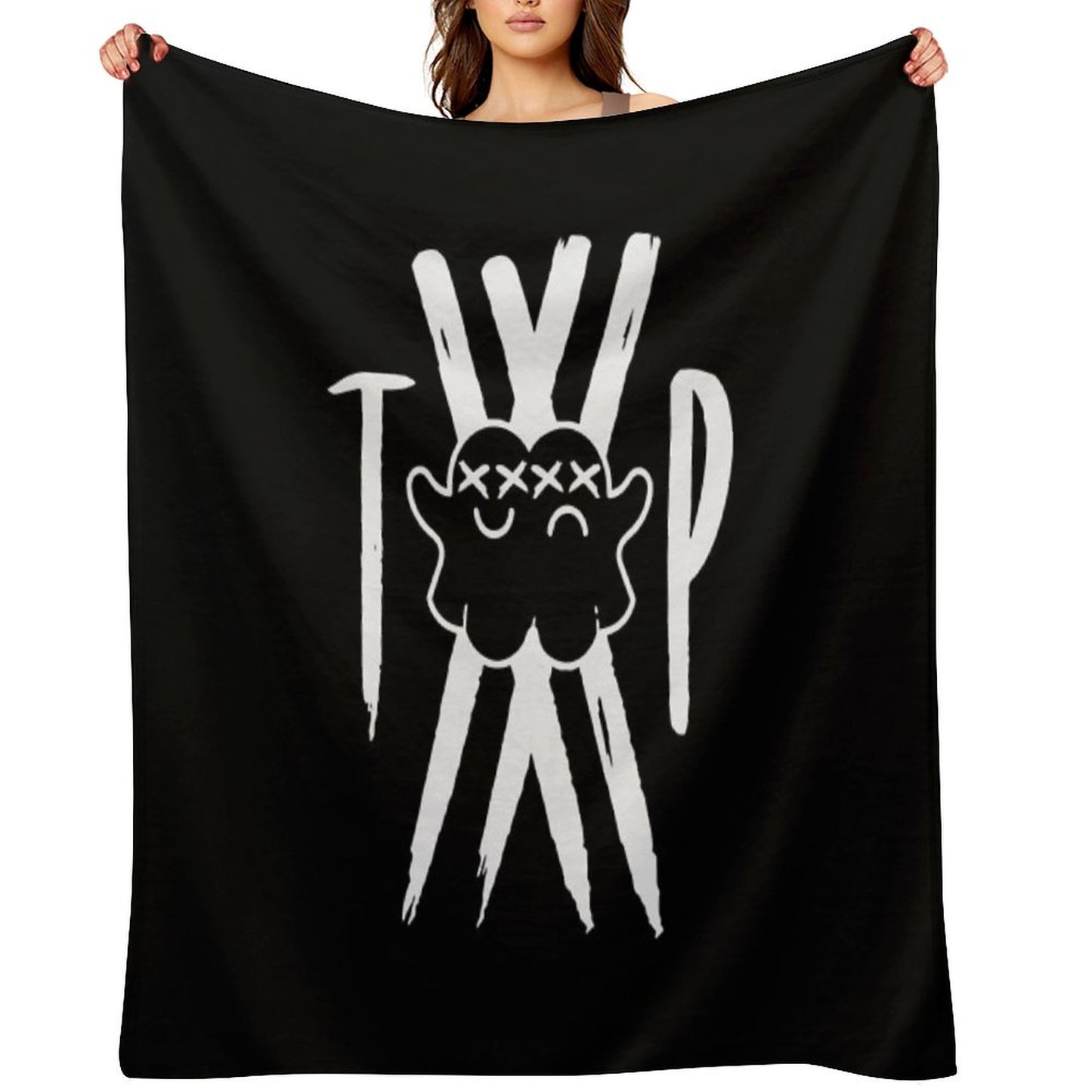 Twin Paranormal Merch Ghost Gang Throw Blanket