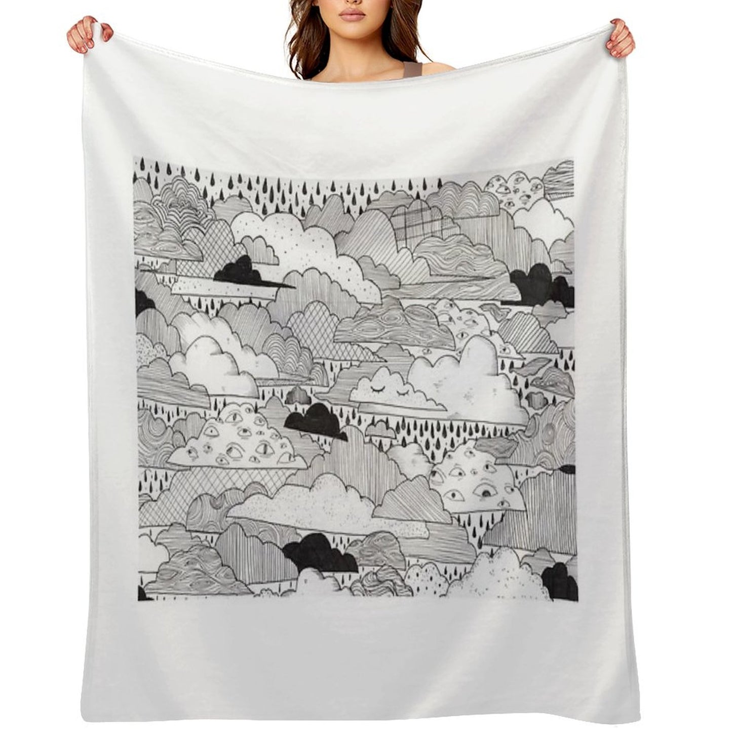 Clouds Throw Blanket