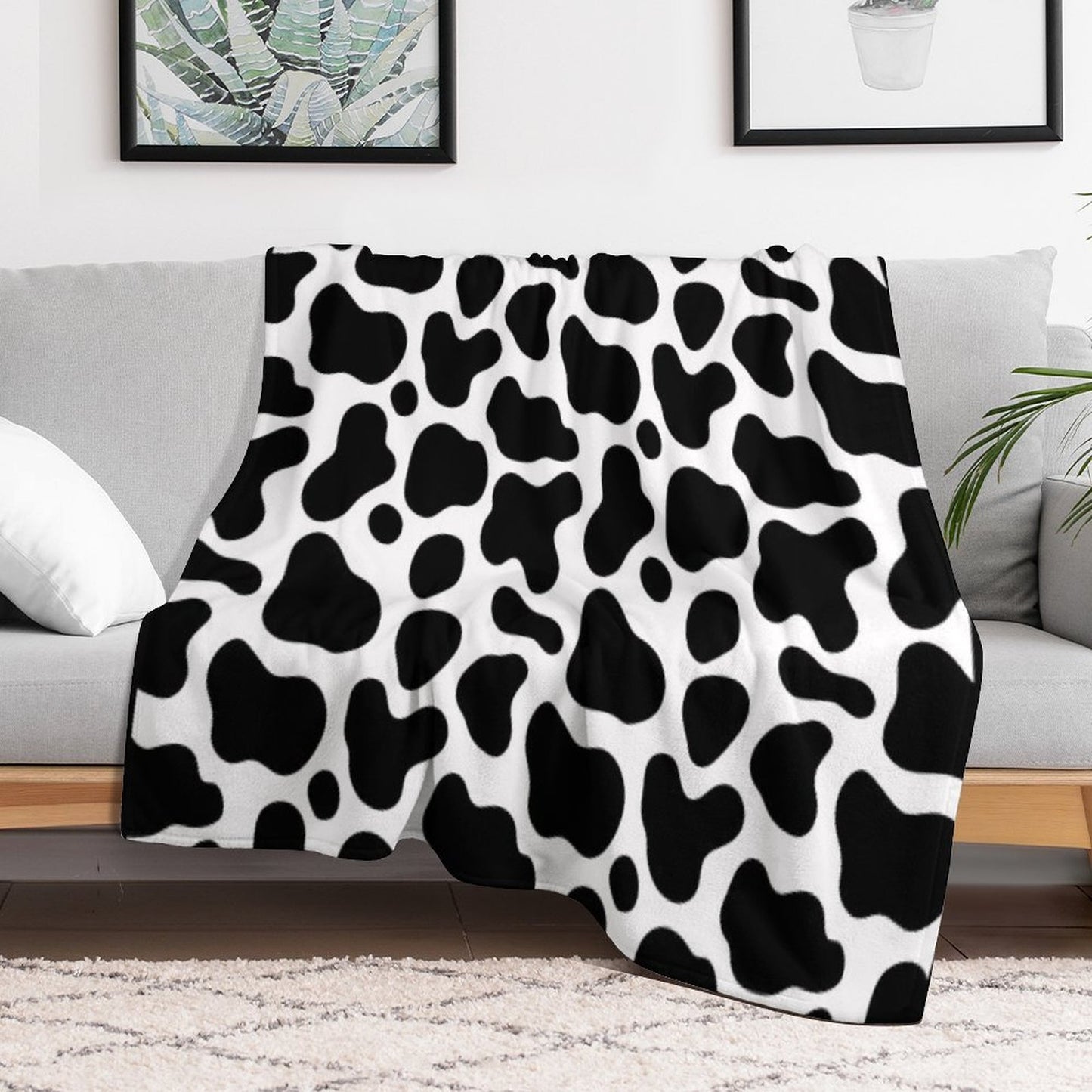 Black N White Throw Blanket