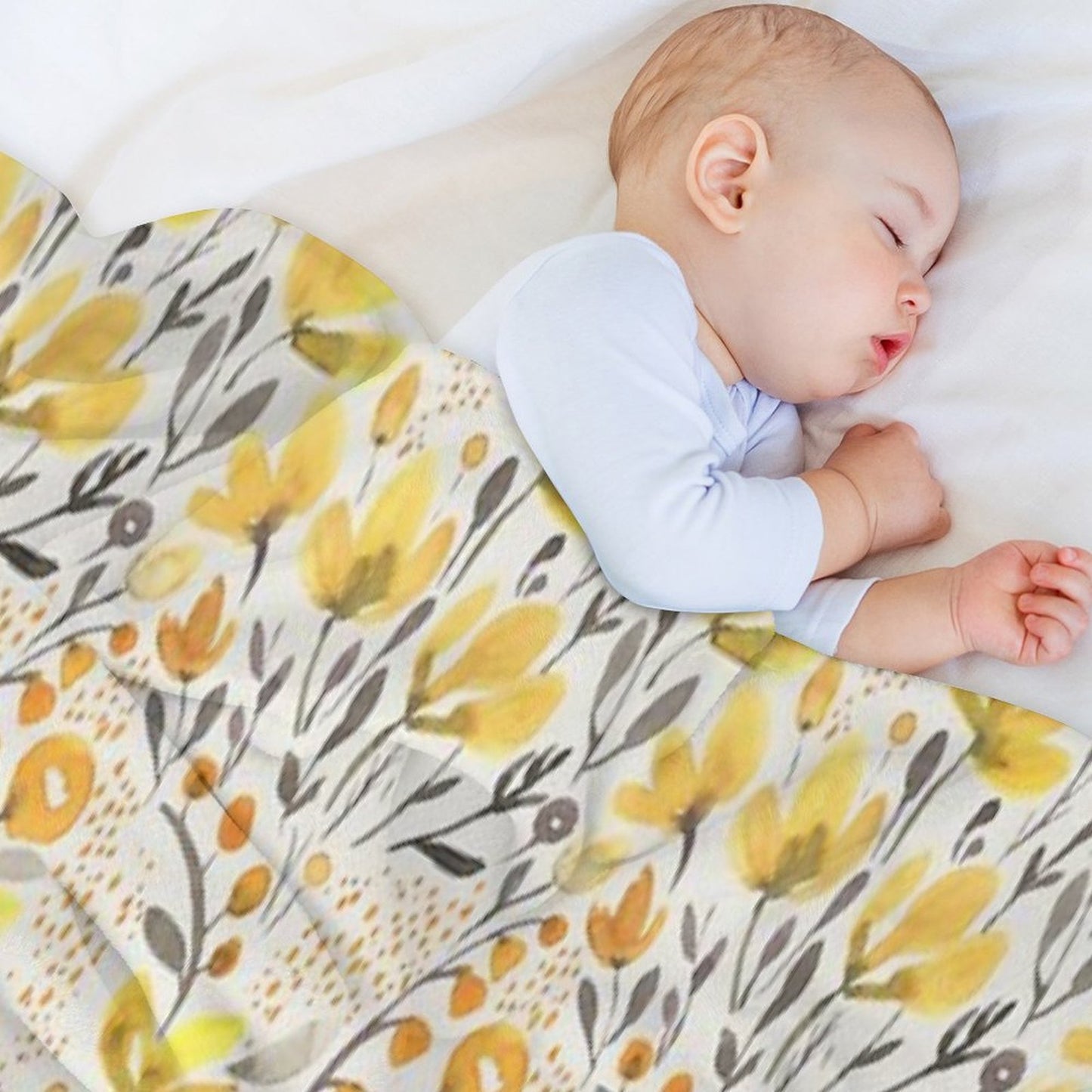 Yellow Field Throw Blanket