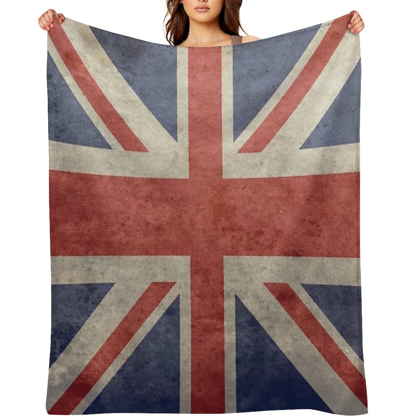 Union Jack Throw Blanket - Warm Winter Blanket with UK Flag Throw Blanket