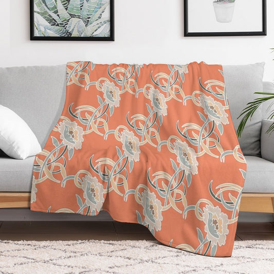 Golden Girls Couch Pattern Throw Blanket