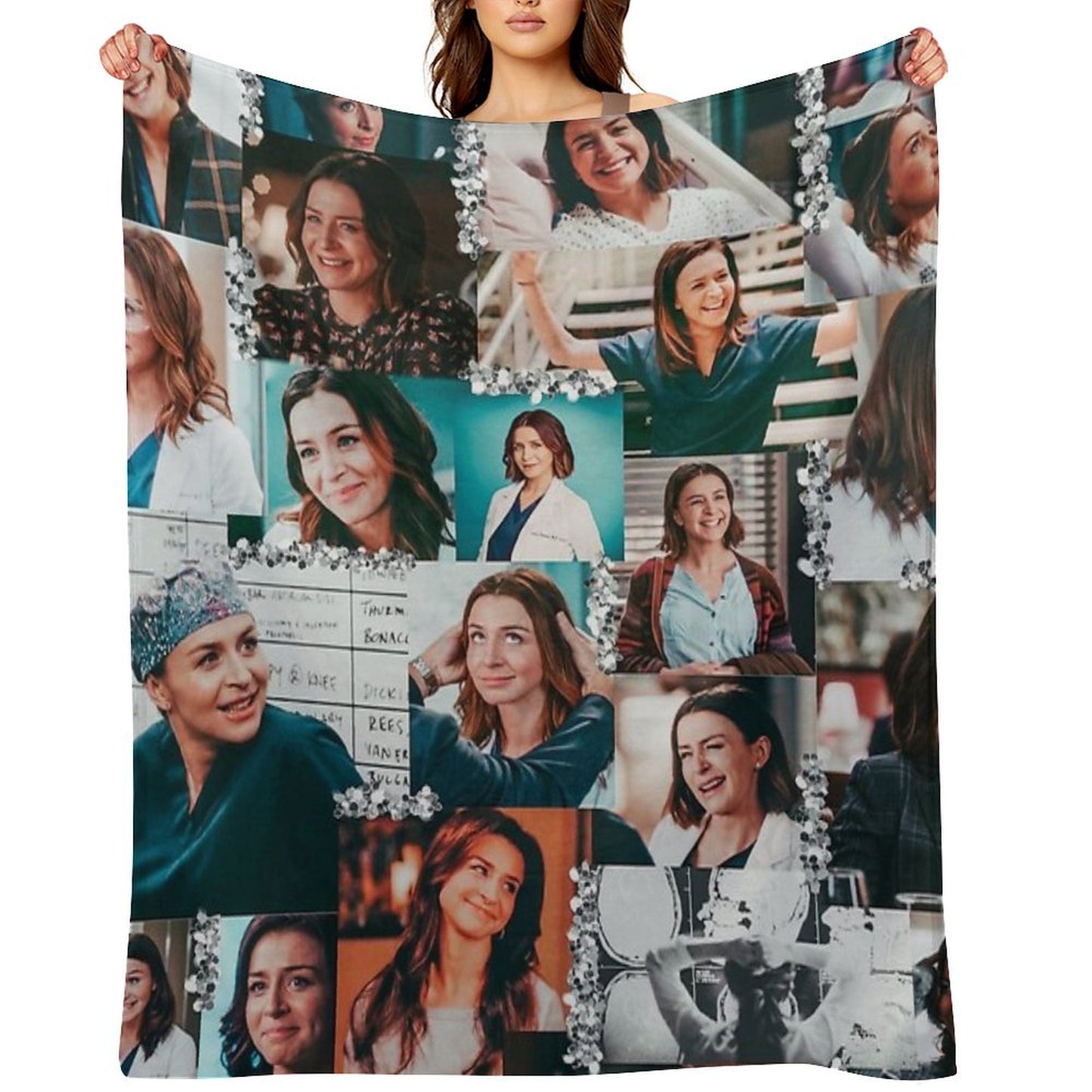 Amelia Shepherd Collage ) Throw Blanket