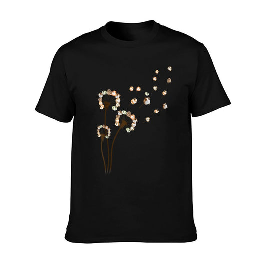 Flower Guinea Pig Dandelion Funny Animal Lovers Cute T-Shirt