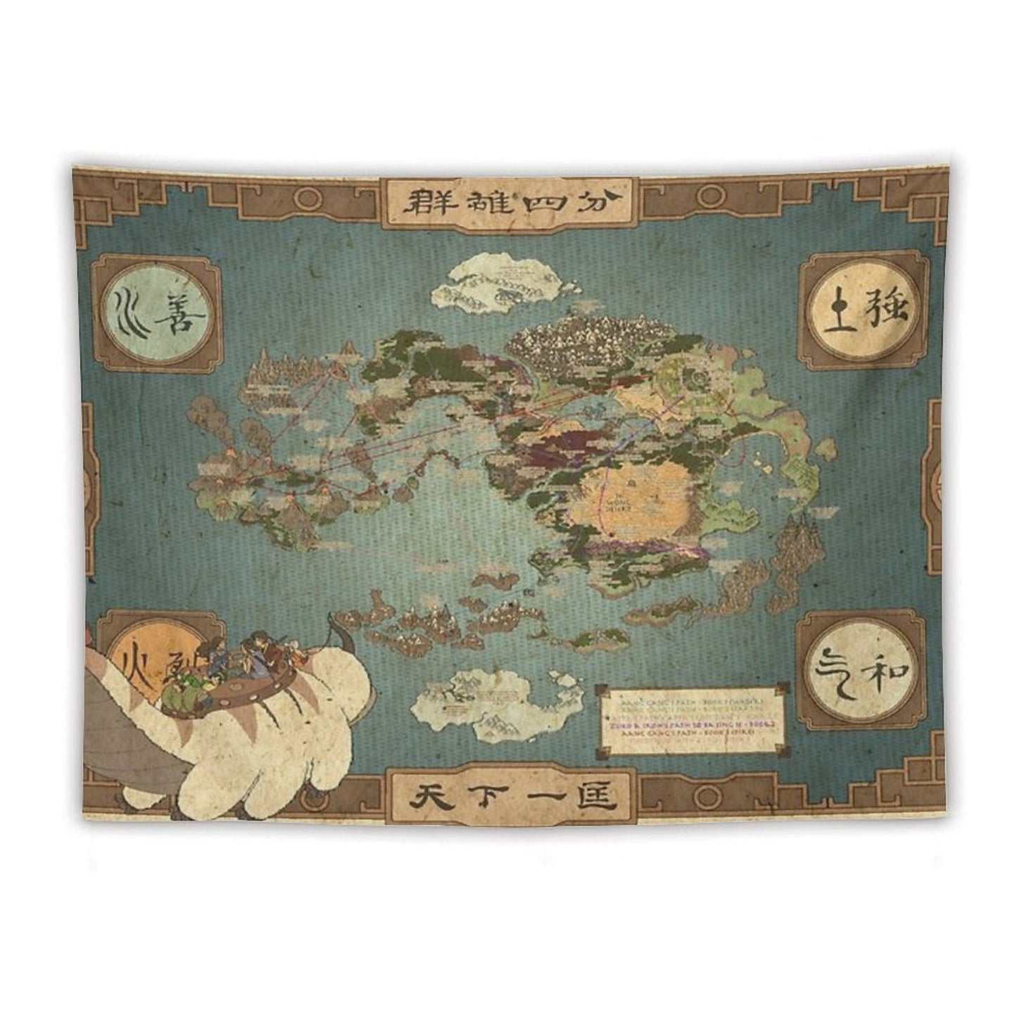 Avatar The Last Airbender Map I Tapestry