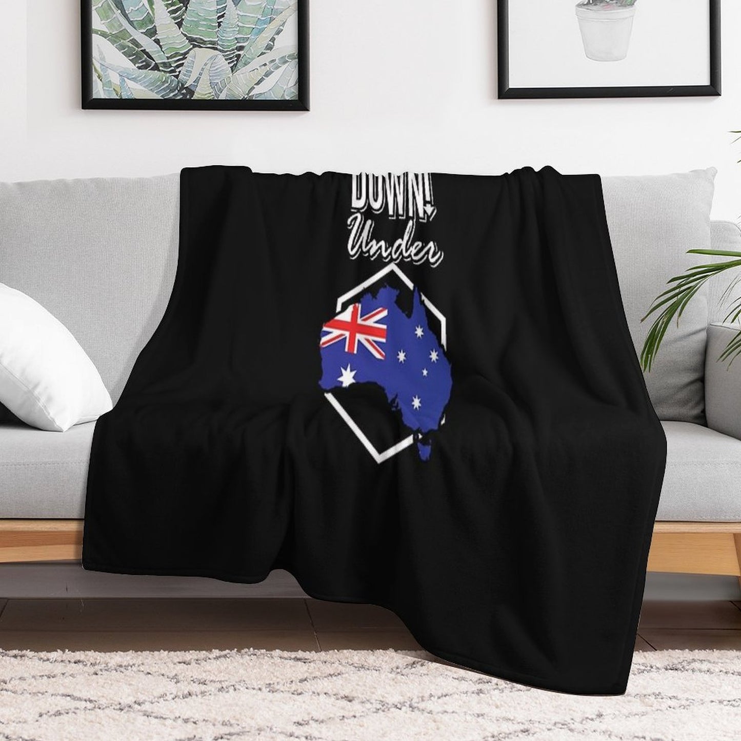 Down Under! Throw Blanket