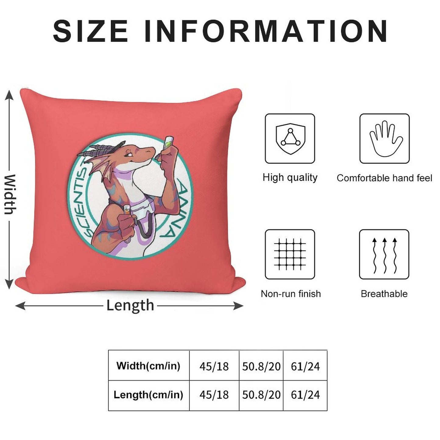 Scientist Anna from Angels with Scaly Wings Soft Easy Maintenance Throw Pillow