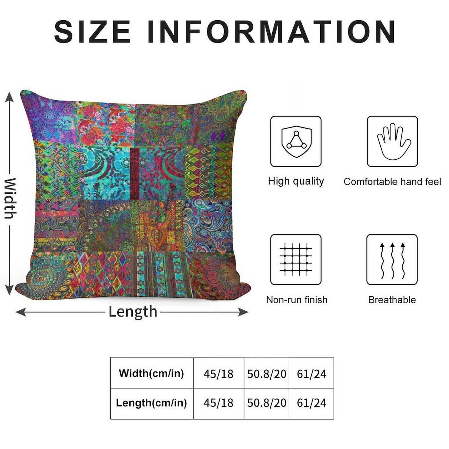 Bohemian Wonderland Soft Decorative Cover Throw Pillow