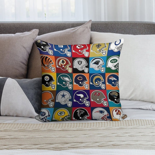 NFL USA Soft Short Plush Fabric Throw Pillow