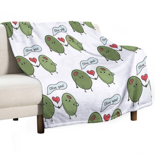 Olive You! Throw Blanket