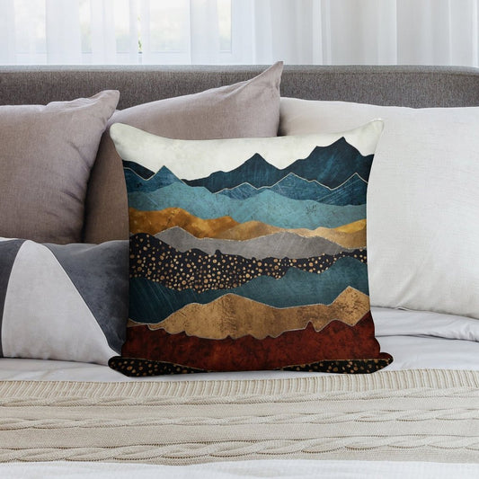 Amber Dusk Soft Washable Throw Pillow