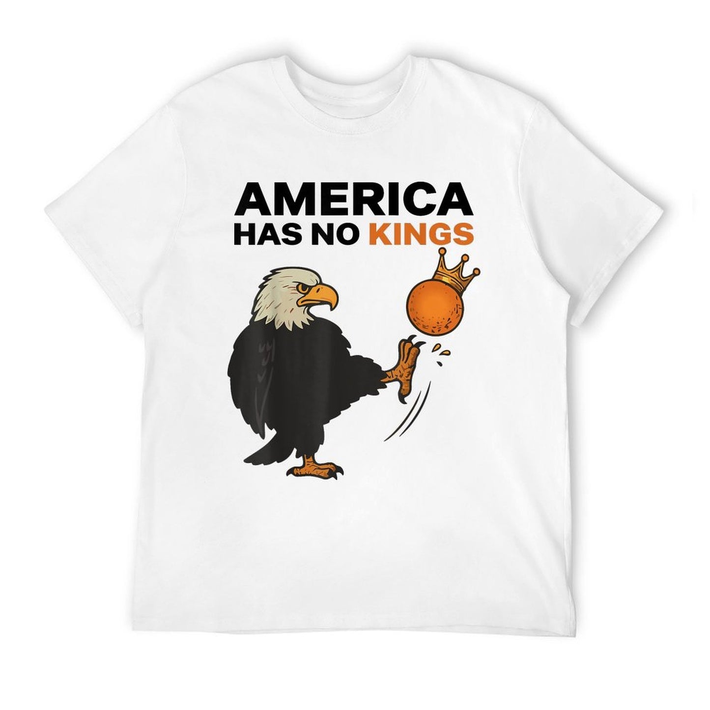 Nope, America Has No Kings Bald Eagle 4th Of July Resistance Lightweight T-Shirt