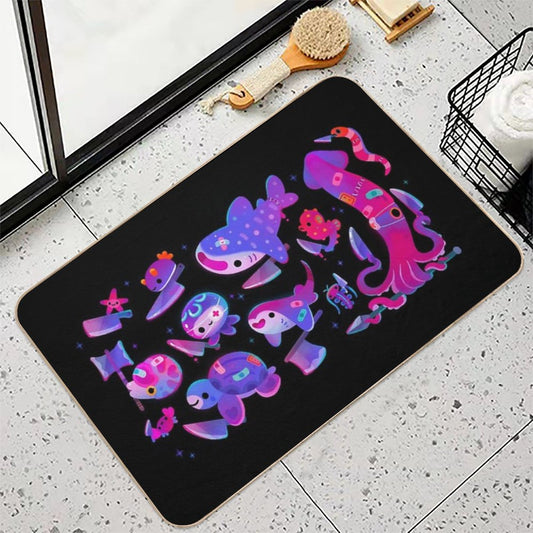 Stabby Marine Life Bath Mat