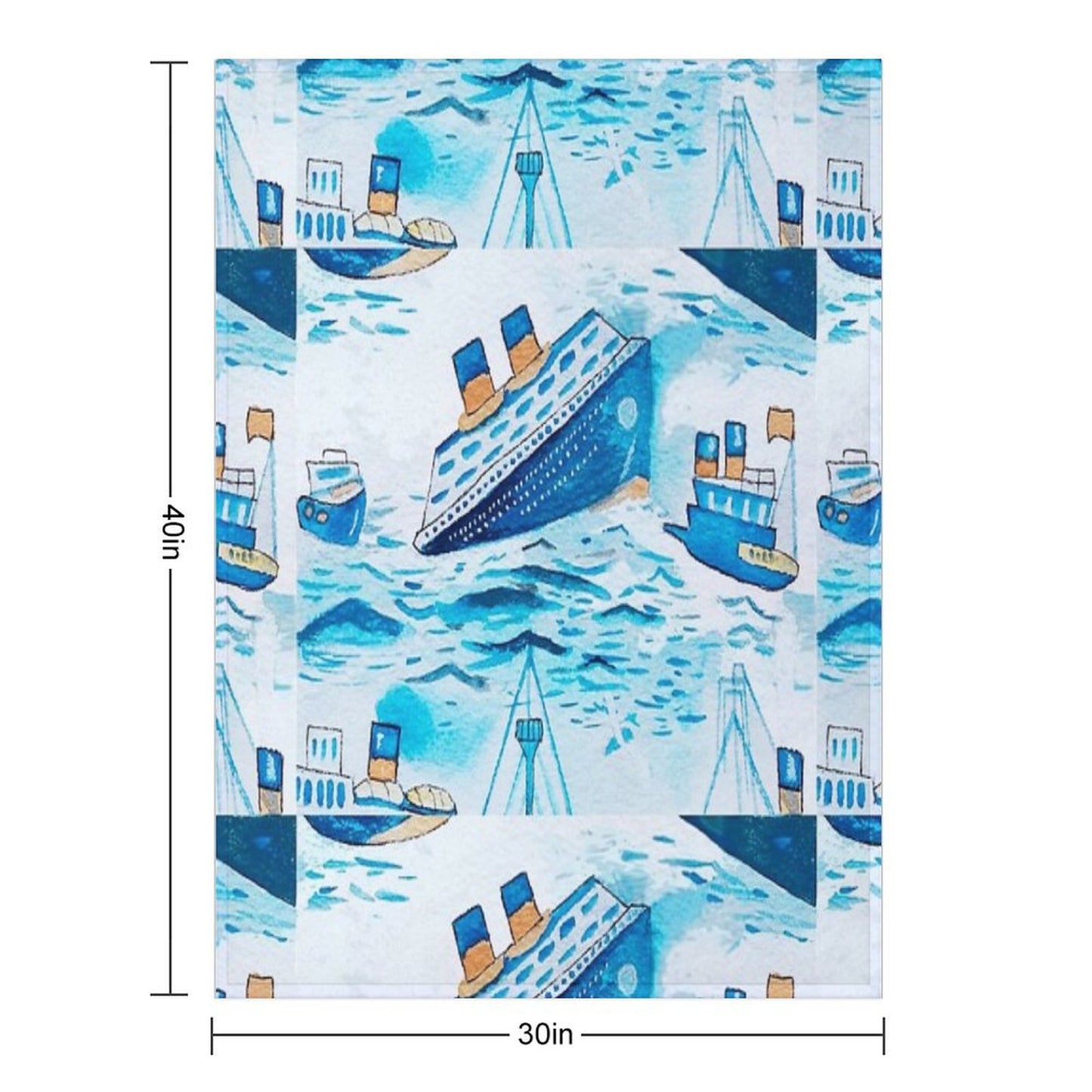 Ferry Boats Scrub Cap Throw Blanket