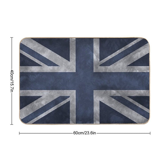 Blue Distressed Union Jack Bath Mat