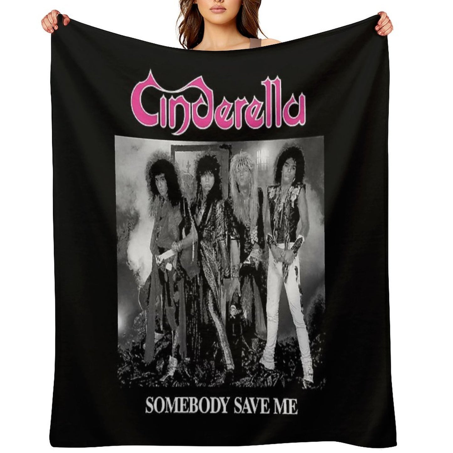 Steel Heels & Heartbeats – Glam Noise Icon Style Throw Blanket