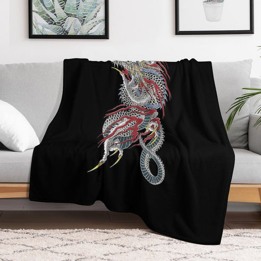Kiryu Kazuma - Dragon of Dojima (Yakuza) Throw Blanket
