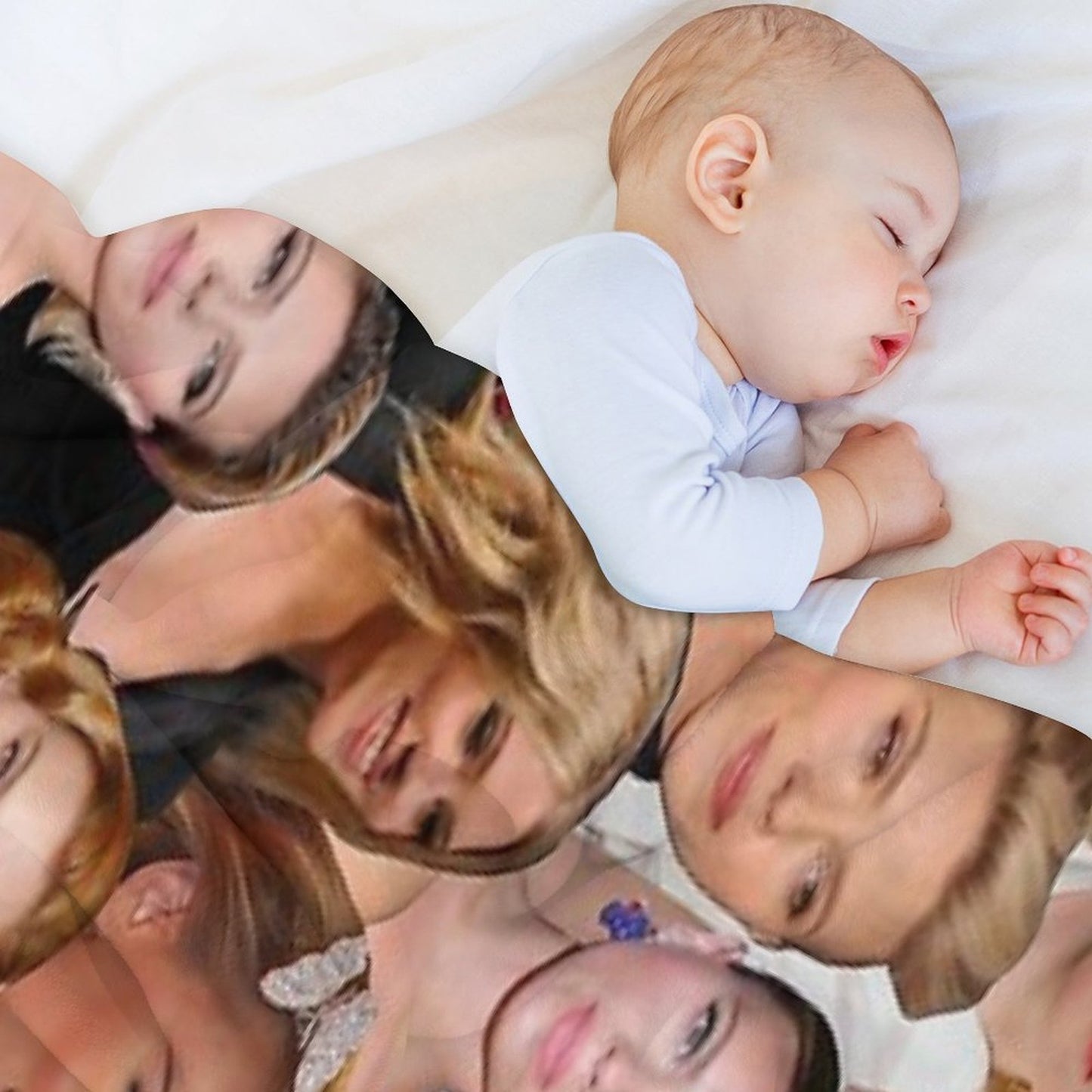 Scarlett Johansson Photo Collage Throw Blanket