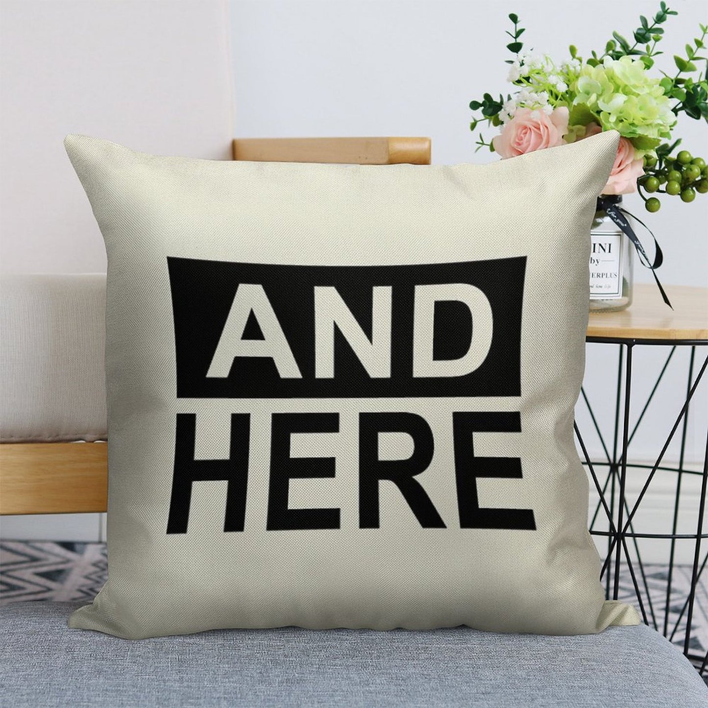 I Had Sex Here - And Here Linen Throw Pillow Cover