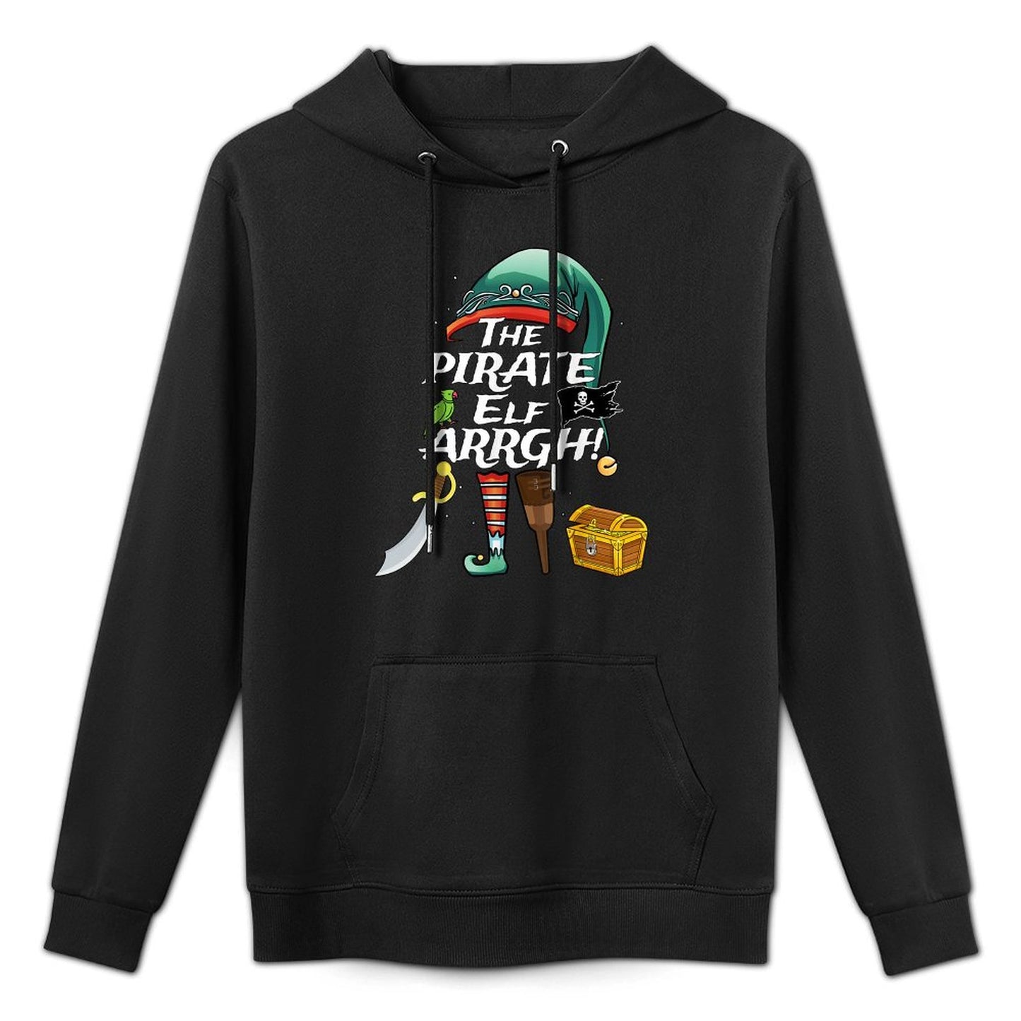 The Pirate Elf ARRGH Matching Family Christmas Pirate Versatile Streetwear Hoodie