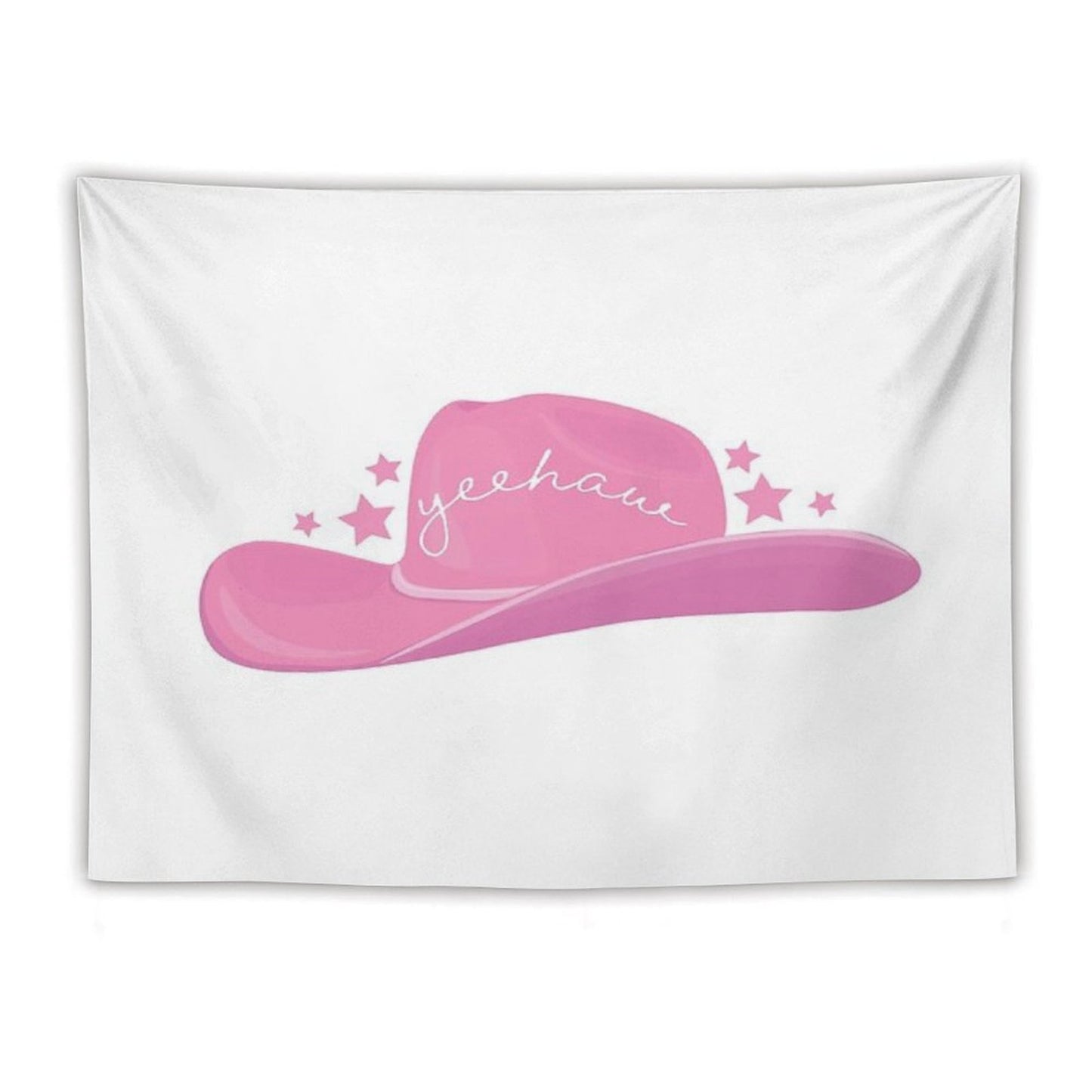 Pink Cowboy Hat Tapestry
