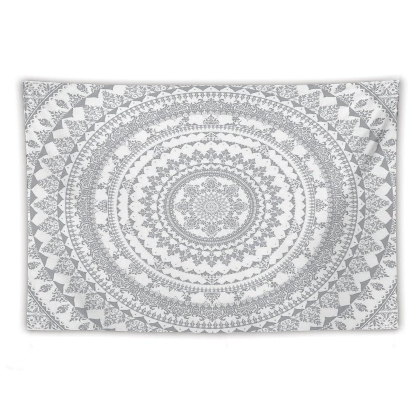 Mandala Gray Tapestry