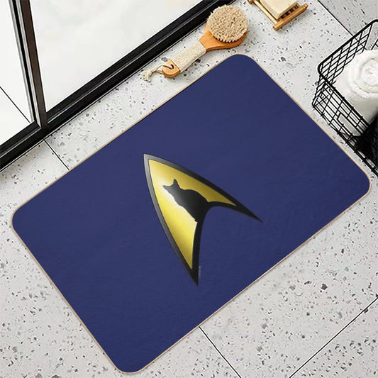 Starfleet Cat Bath Mat