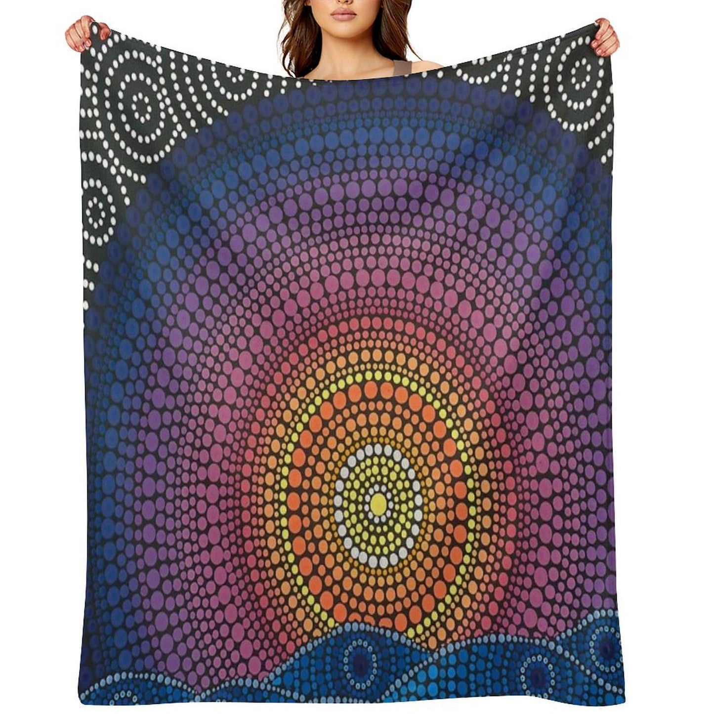 The Calm Beneath Throw Blanket