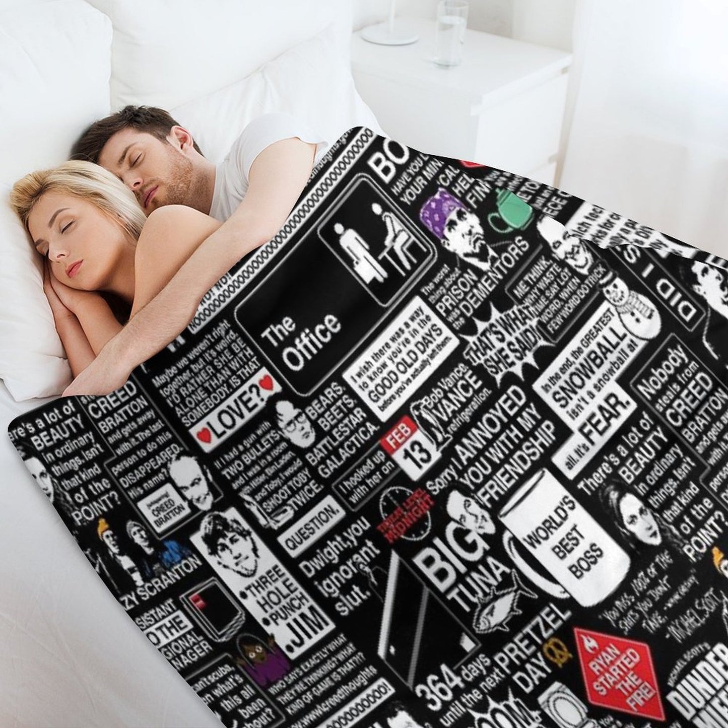 Wise Words From The Office - The Office Quotes Throw Blanket