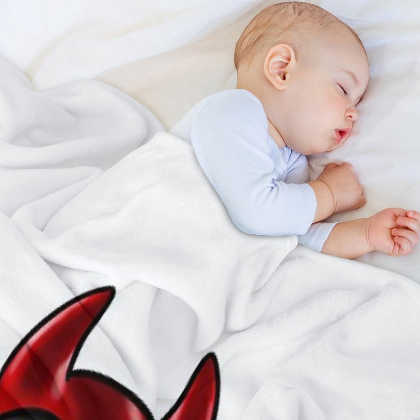 American Traditional Devil Lady Throw Blanket