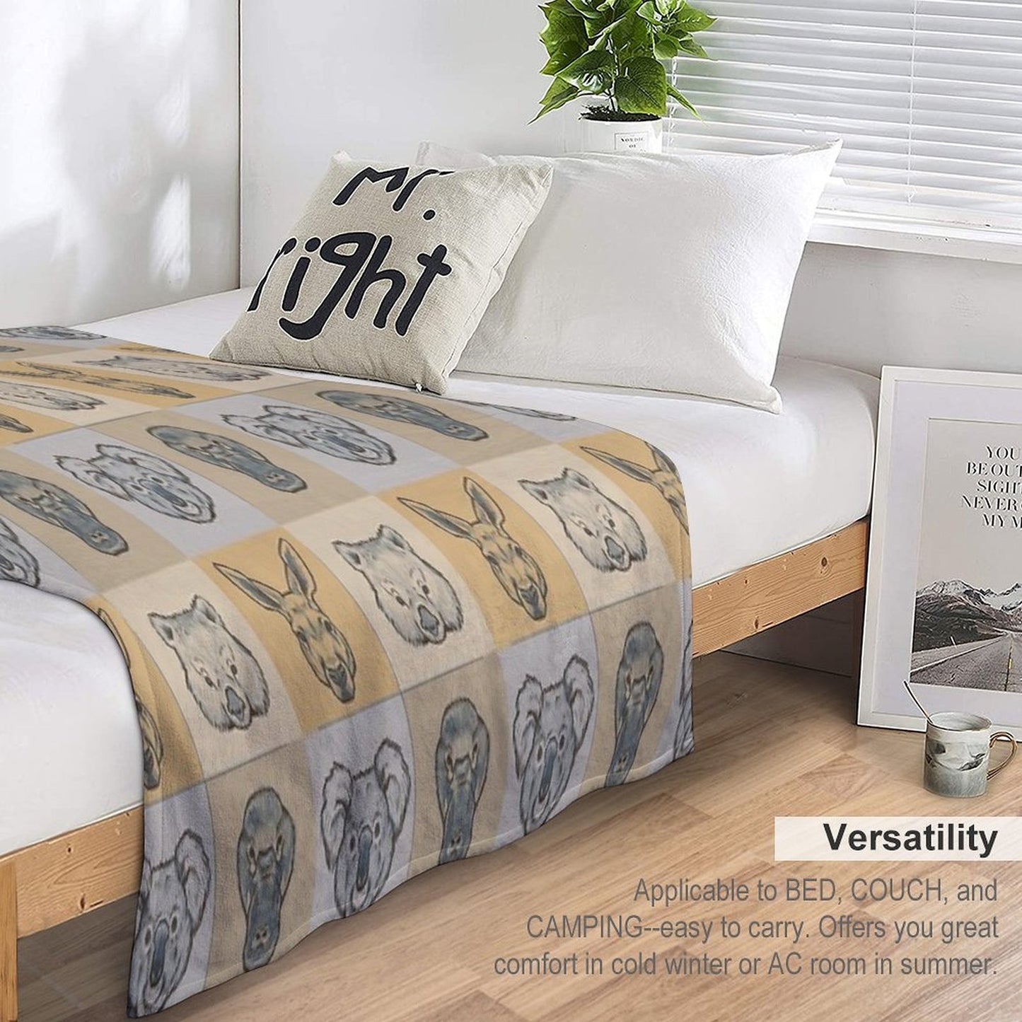 Australian Animals Throw Blanket
