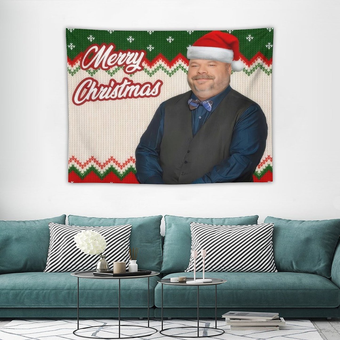 Bertram's Greetings Merry Christmas Tapestry