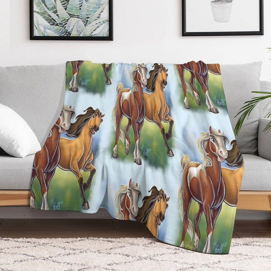 Spirit And Rain Throw Blanket