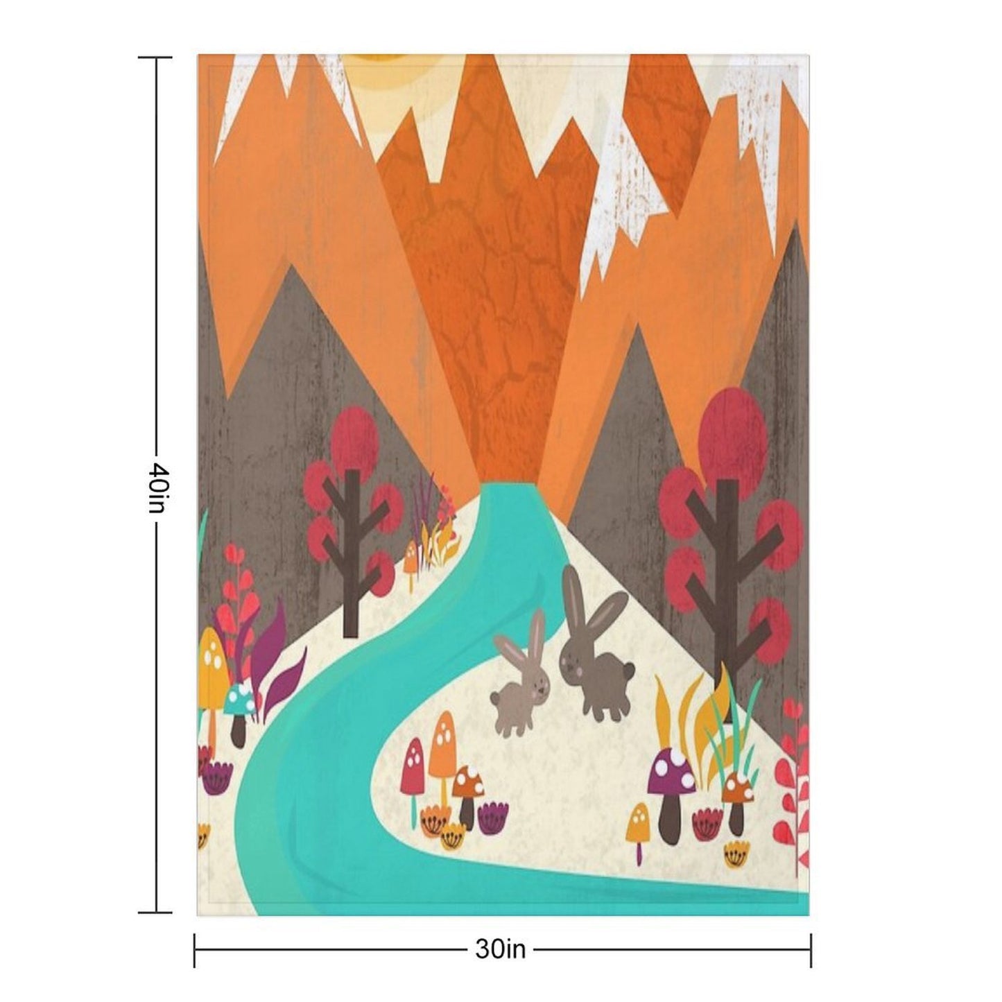 April Throw Blanket