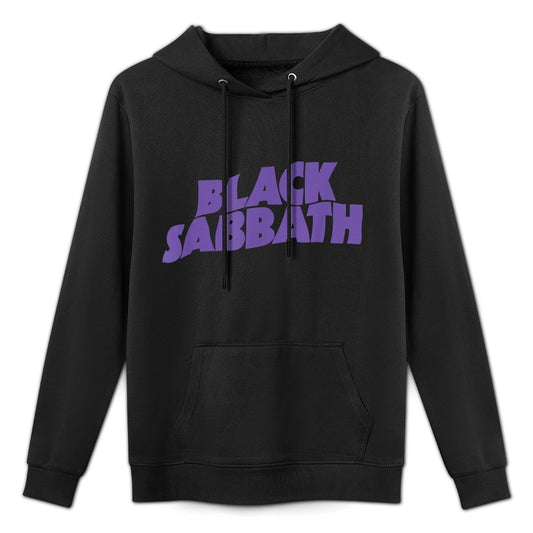 Black Sabbath Purple Logo Shape Retention Hoodie