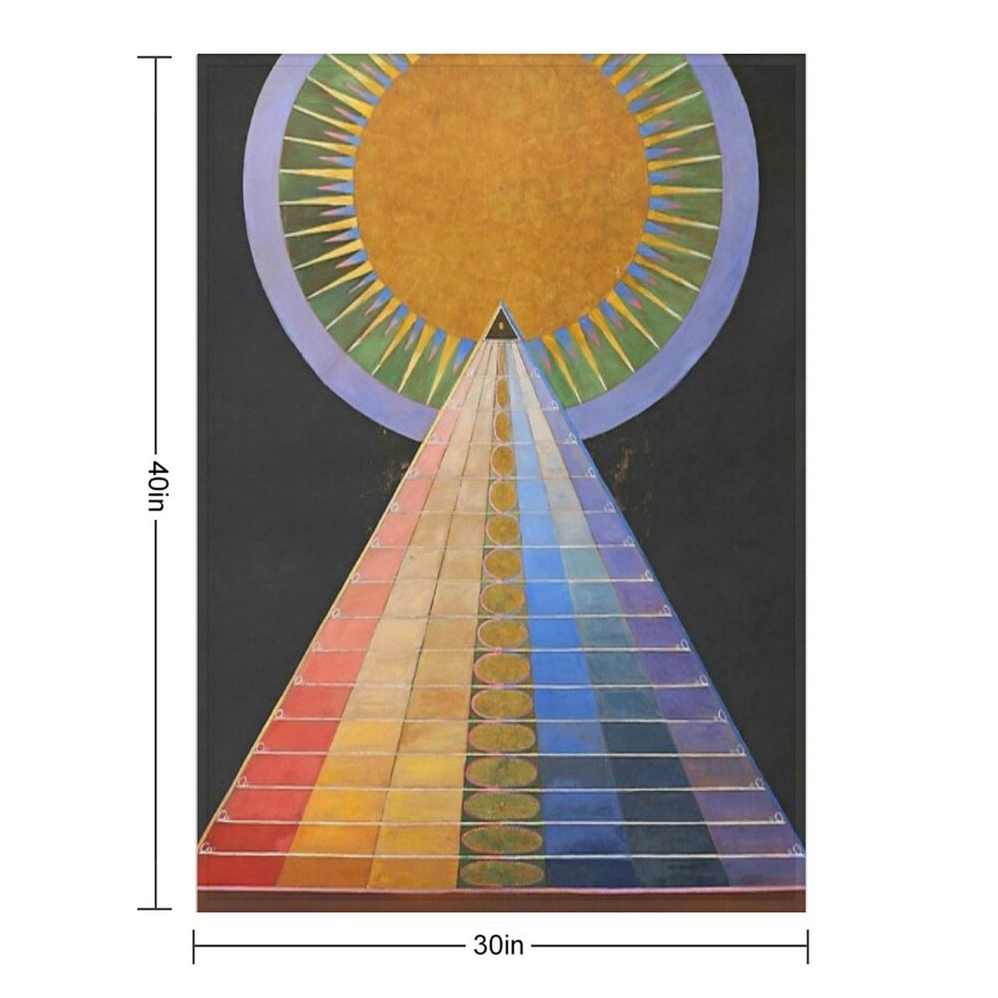 Hilma Af Klint - Altarpiece Throw Blanket