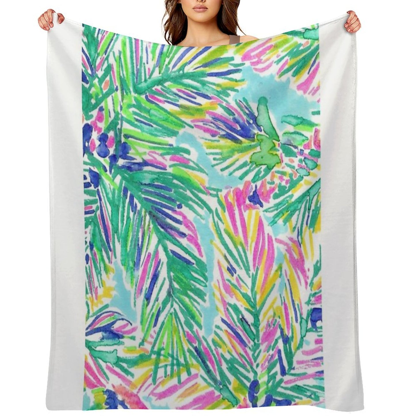 Coconut Lilly Tree Throw Blanket