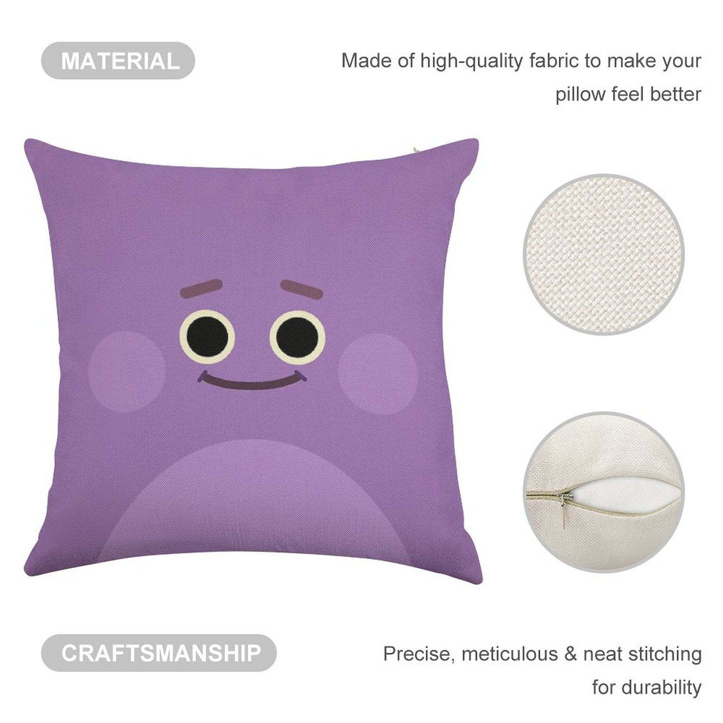 Bumble Nums  Humble Linen Throw Pillow Cover