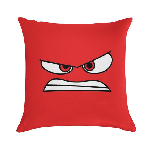 Anger (Inside Out) Version 2 Soft Bedroom Essential Throw Pillow