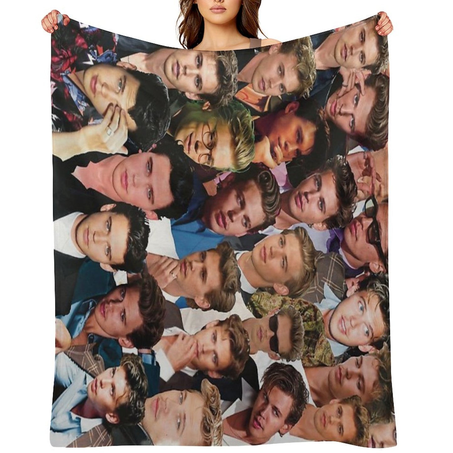 Austin Butler Photo Collage Throw Blanket
