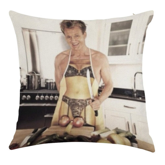 Sexy Gordon Ramsay Linen Throw Pillow Cover