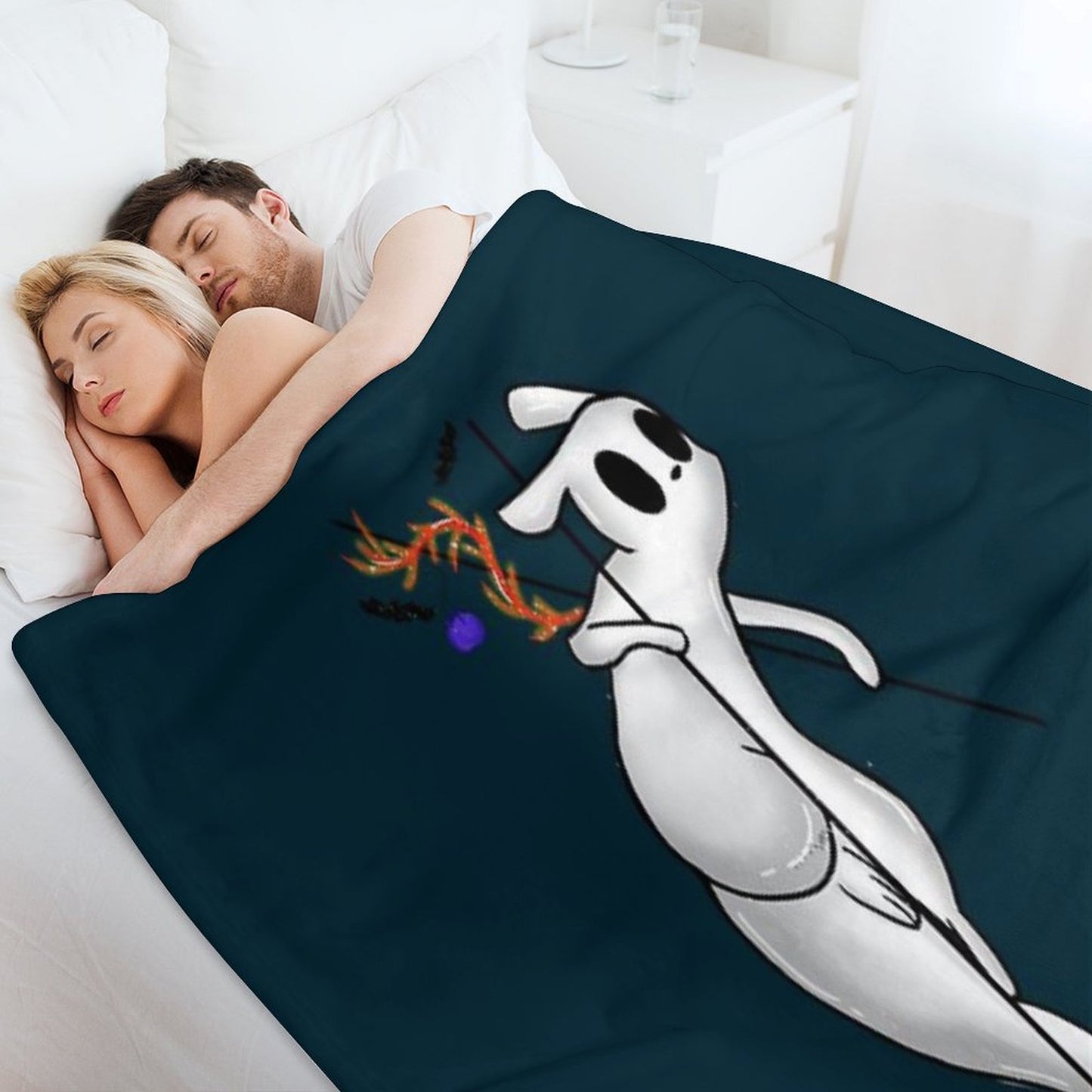 Slug Cat Rainworld Throw Blanket