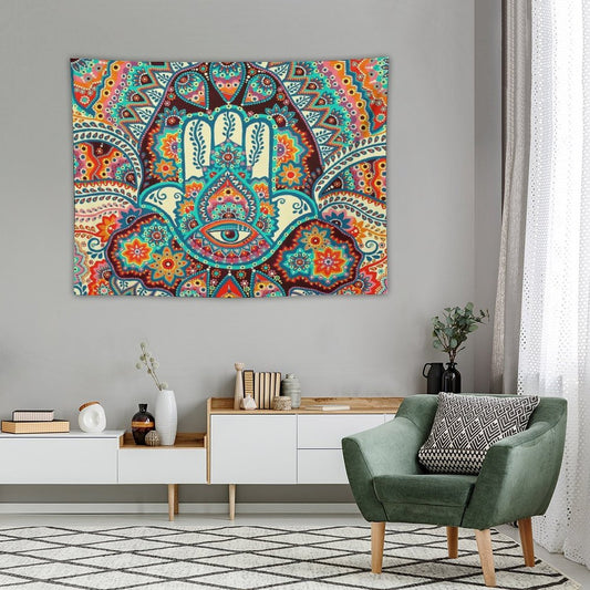 Hamsa Hand Tapestry