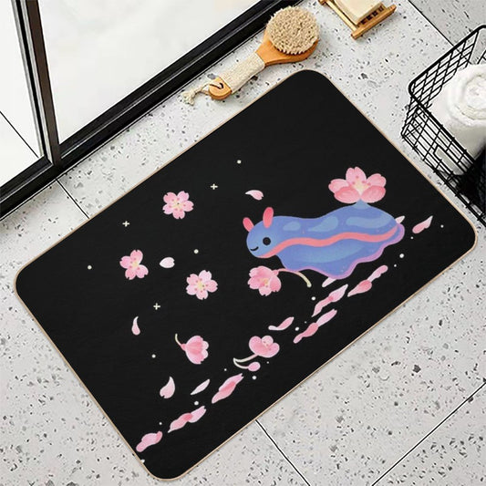 Cherry Blossom Slug Bath Mat
