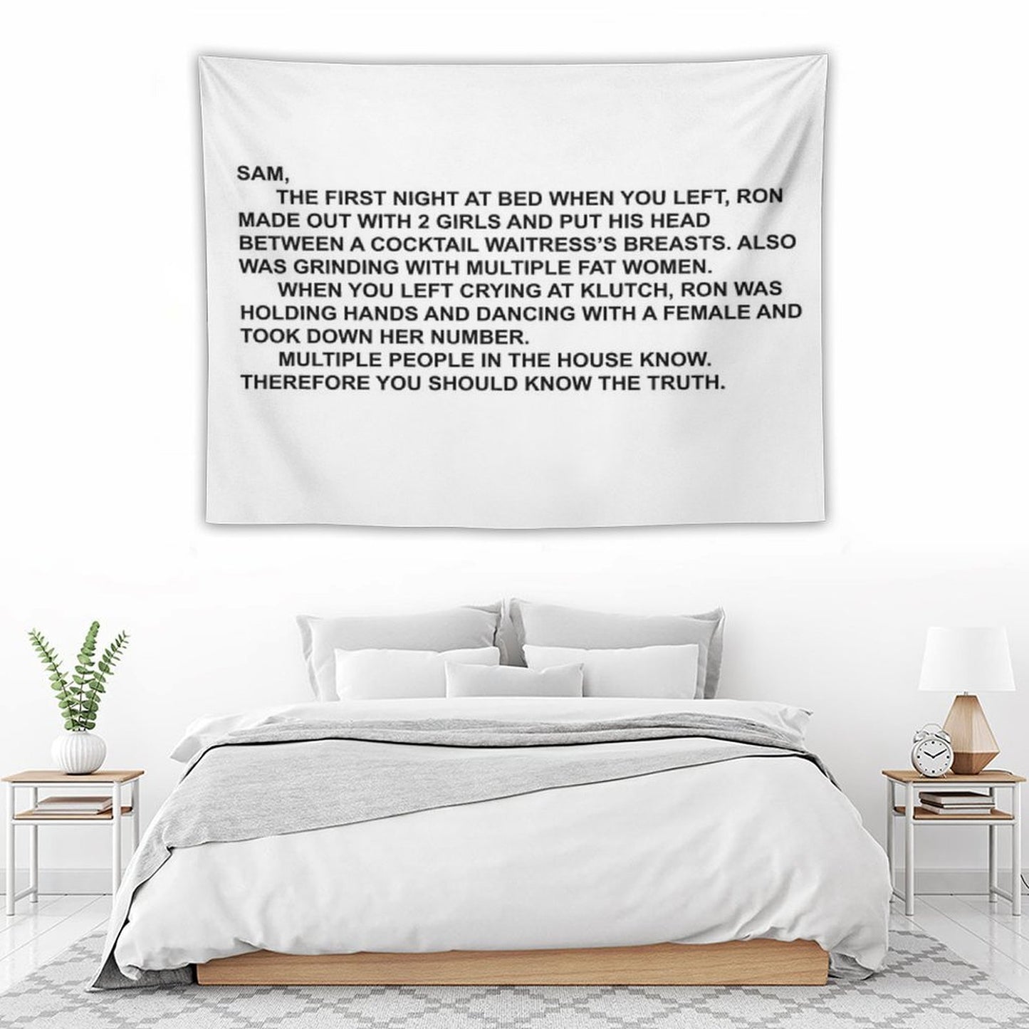 THE NOTE Tapestry