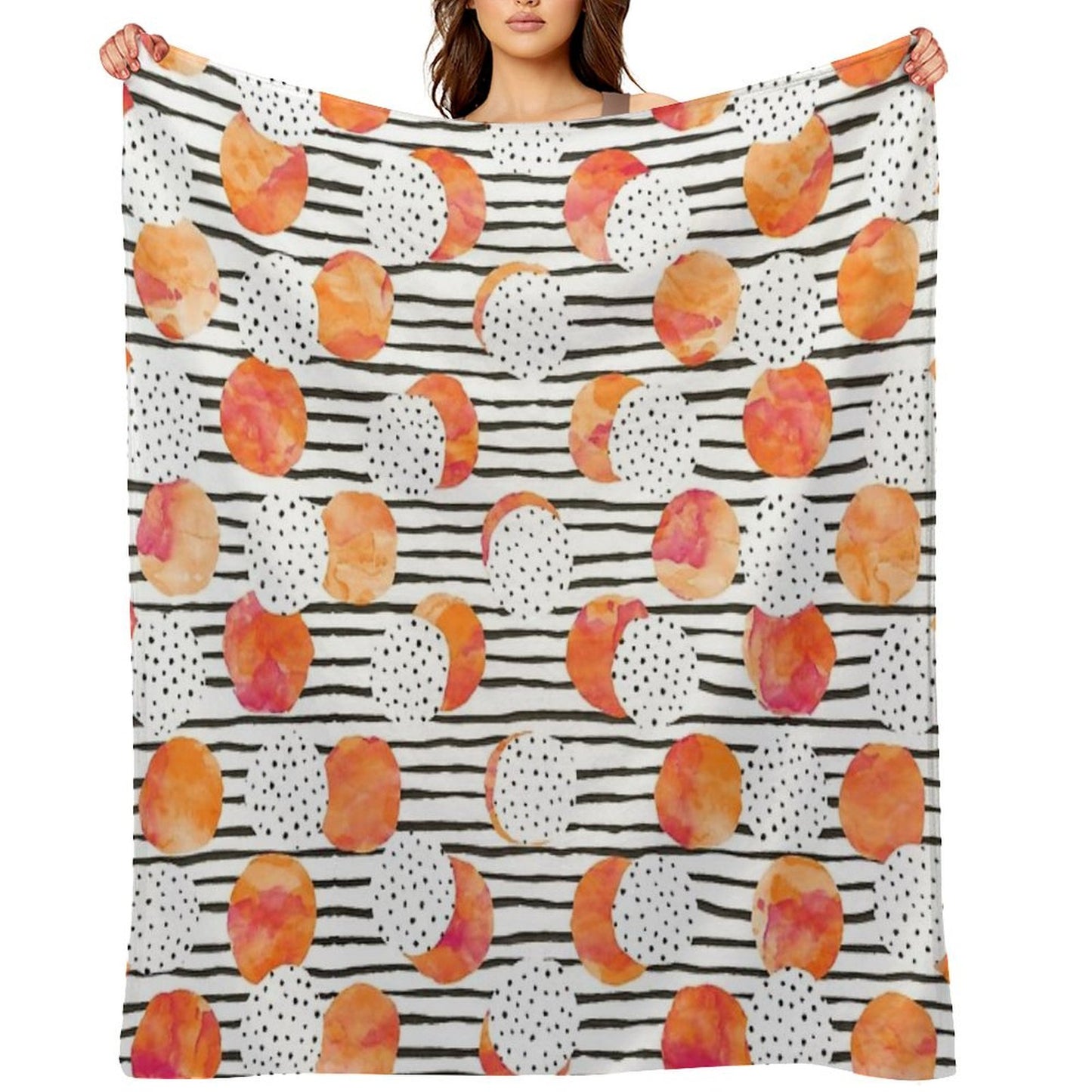 Fruity Orange Throw Blanket