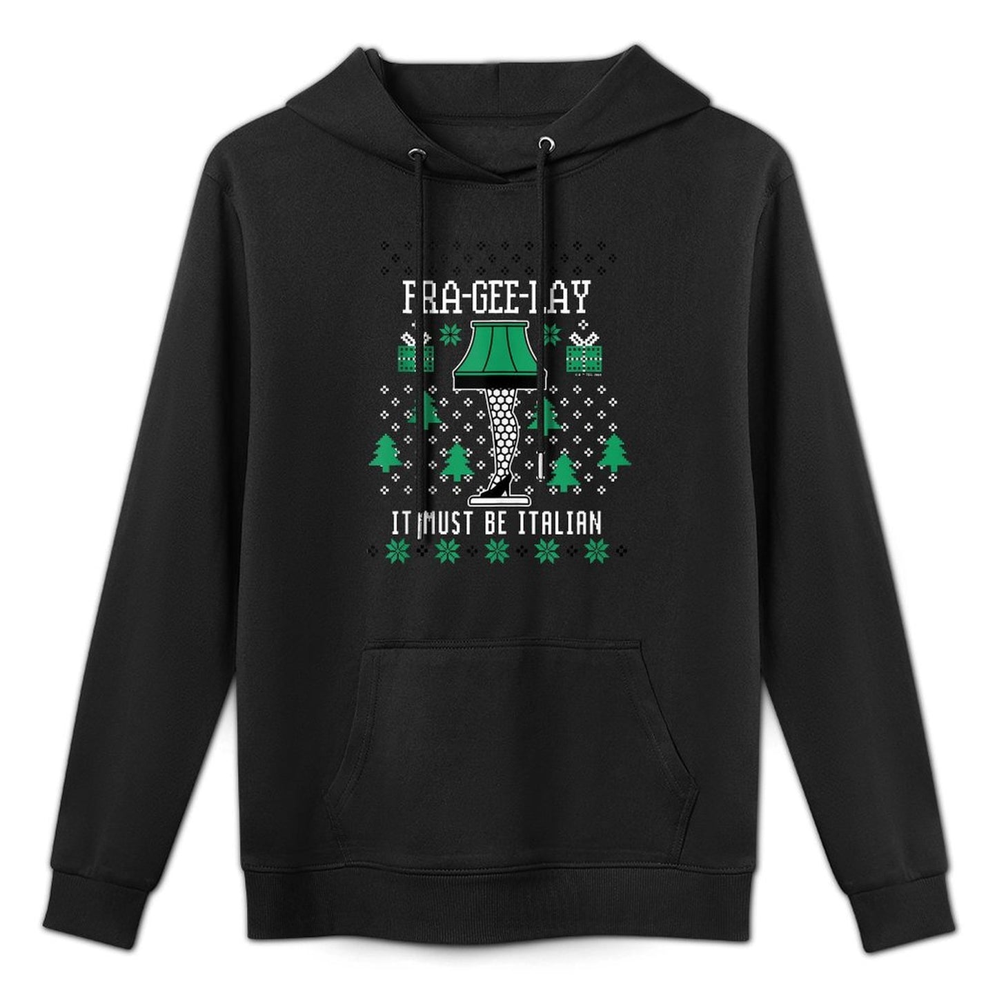 A Christmas Story - Fra Gee Lay Ugly Sweater Pattern Shrink-Resistant Hoodie