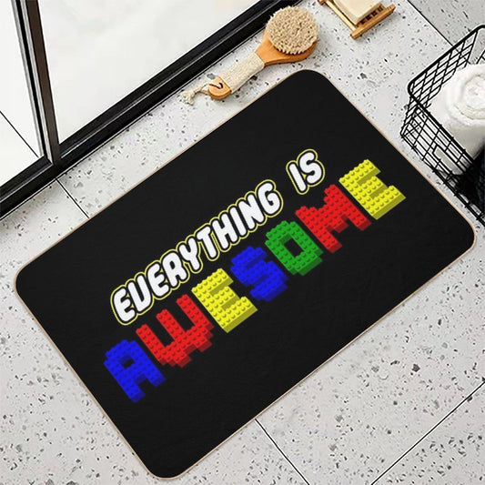 Everything Is Awesome (in 3D) Bath Mat