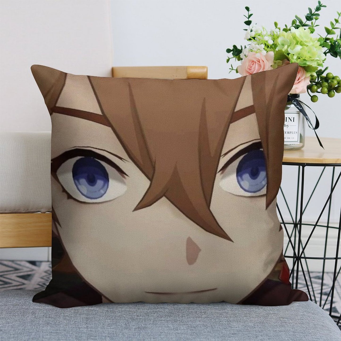 Childe Genshin Impact Linen Throw Pillow Cover