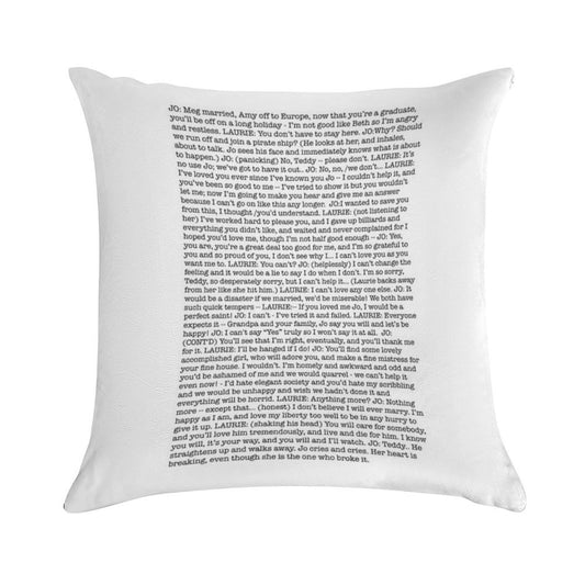 That One Scene In Little Women Soft Home Decor Throw Pillow